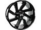 Arkon Off-Road Lincoln Gloss Black with Milled Edges 6-Lug 4-Wheel Kit; 20x10; -25mm Offset (22-24 Bronco Raptor)