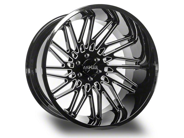 Arkon Off-Road Apollo Gloss Black Milled 6-Lug Wheel; 24x14; -81mm Offset (16-23 Tacoma)