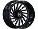 Arkon Off-Road Caesar Gloss Black Milled 6-Lug Wheel; Left Directional; 20x12; -51mm Offset (16-23 Tacoma)