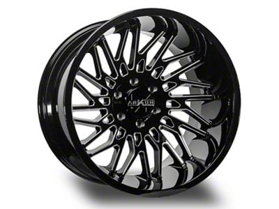 Arkon Off-Road Apollo Gloss Black Milled 6-Lug Wheel; 20x12; -51mm Offset (17-24 Titan)