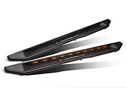 Armordillo FX Running Boards with LED Lights; Matte Black (10-24 4Runner)