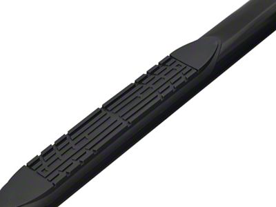 Armordillo 4-Inch Oval Side Step Bars; Black (05-21 Frontier Crew Cab)