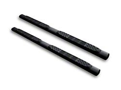 Armordillo 5-Inch Oval Side Step Bars; Matte Black (05-21 Frontier King Cab)