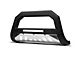 Armordillo AR Series Bull Bar with Aluminum Skid Plate and LED Light Bar; Matte Black (22-24 Frontier)