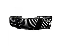 Armordillo Vertical Style Upper Replacement Grille; Gloss Black (05-08 Frontier)