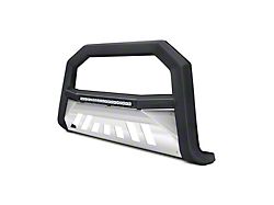 Armordillo AR Series Bull Bar with LED Light Bar and Aluminum Skid Plate; Matte Black (11-21 Jeep Grand Cherokee WK2)