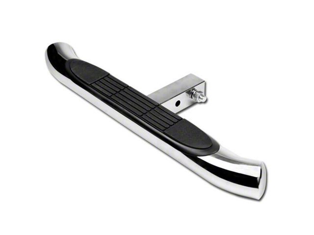 Armordillo 2-Inch Receiver Hitch Step; Polished (Universal; Some Adaptation May Be Required)