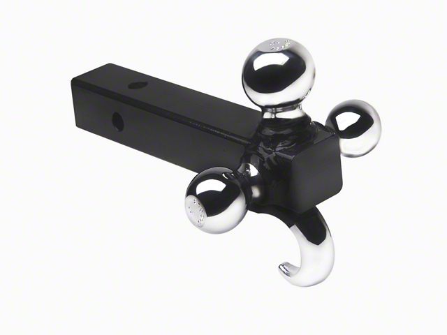 Armordillo 2-Inch Receiver Hitch Tri-Ball Mount (Universal; Some Adaptation May Be Required)