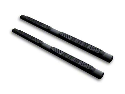 Armordillo 5-Inch Oval Side Step Bars; Matte Black (05-23 Tacoma Double Cab)