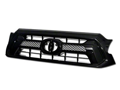 Armordillo OE Style Upper Replacement Grille; Gloss Black (12-15 Tacoma)