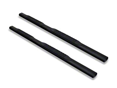 Armordillo 4-Inch Oval Side Step Bars; Black (04-24 Titan Crew Cab)