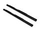 Armordillo 4-Inch Oval Side Step Bars; Black (04-24 Titan Crew Cab)