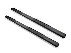 Armordillo 4-Inch Oval Side Step Bars; Matte Black (04-24 Titan Crew Cab)