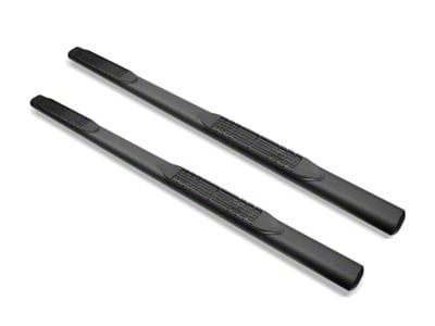 Armordillo 4-Inch Oval Side Step Bars; Matte Black (04-24 Titan King Cab)