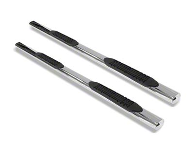 Armordillo 4-Inch Oval Side Step Bars; Polished (04-24 Titan Crew Cab)