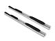 Armordillo 4-Inch Oval Side Step Bars; Polished (04-24 Titan Crew Cab)