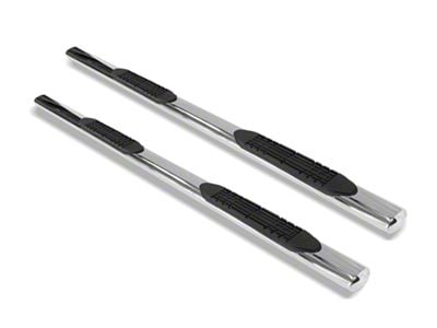 Armordillo 4-Inch Oval Side Step Bars; Polished (04-24 Titan King Cab)