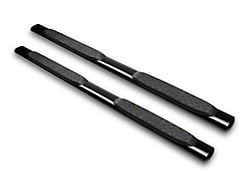 Armordillo 5-Inch Oval Side Step Bars; Black (04-24 Titan Crew Cab)