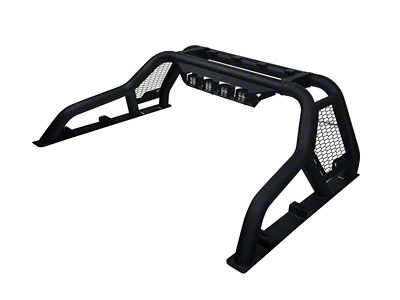 Armordillo CR1 Chase Rack with LED Shroud; Matte Black (04-24 Titan)