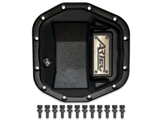 Artec Industries Hardcore Dana 44/M220 Rear Differential Cover; Black (18-24 Jeep Wrangler JL)