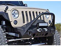 Artec Industries NightHawk Front Bumper with Mid Tube Stinger; Bare (07-18 Jeep Wrangler JK)