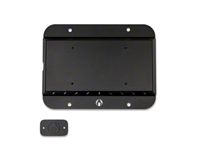 Artec Industries Spare Tire Delete Kit; Black Aluminum (18-24 Jeep Wrangler JL)