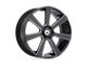 Asanti Apollo Satin Black Milled 6-Lug Wheel; 24x9; 15mm Offset (03-09 4Runner)