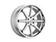 Asanti Kaiser Brushed Silver with Chrome Lip 6-Lug Wheel; 24x10; 30mm Offset (04-15 Titan)