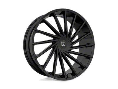 Asanti Matar Gloss Black 6-Lug Wheel; 24x9; 30mm Offset (04-15 Titan)