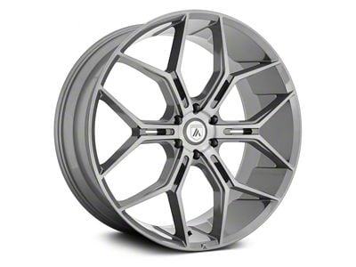 Asanti Monarch Truck Titanium Brushed 6-Lug Wheel; 22x9.5; 38mm Offset (04-15 Titan)