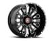 Asanti Blackhawk Gloss Black Milled 6-Lug Wheel; 20x9; 18mm Offset (05-15 Tacoma)