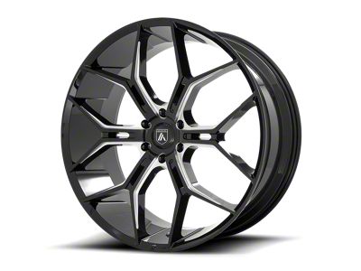 Asanti Monarch Truck Gloss Black Milled 6-Lug Wheel; 22x9.5; 20mm Offset (05-15 Tacoma)