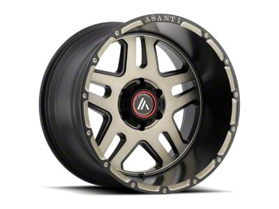 Asanti Enforcer Matte Black Machined Tint 6-Lug Wheel; 20x12; -44mm Offset (10-24 4Runner)