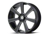 Asanti Apollo Satin Black Milled 6-Lug Wheel; 22x9; 15mm Offset (2024 Tacoma)