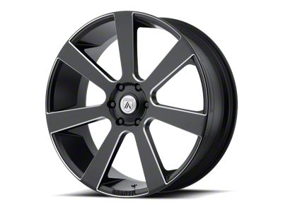 Asanti Apollo Satin Black Milled 6-Lug Wheel; 22x9; 35mm Offset (2024 Tacoma)