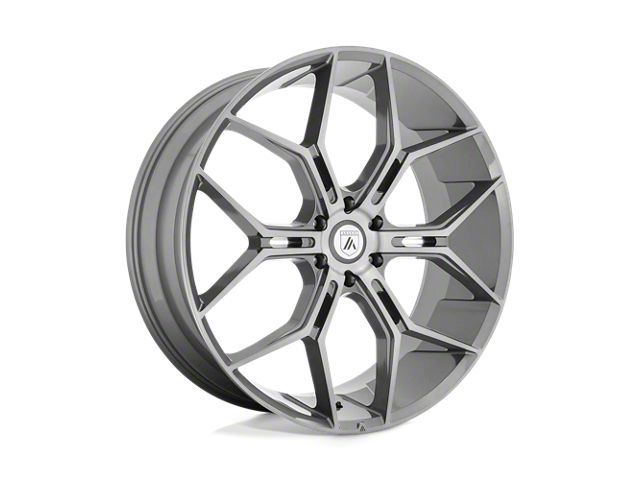 Asanti Monarch Truck Titanium Brushed 6-Lug Wheel; 24x10; 20mm Offset (2024 Tacoma)