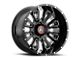 Asanti Blackhawk Gloss Black Milled 6-Lug Wheel; 20x9; 18mm Offset (10-24 4Runner)