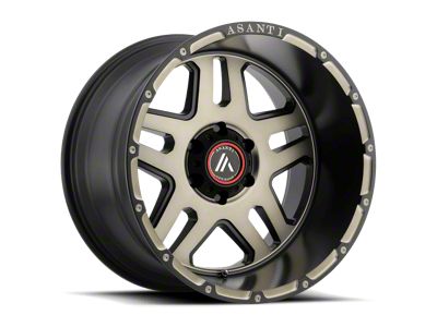 Asanti Enforcer Matte Black Machined Tint 6-Lug Wheel; 20x12; -44mm Offset (03-09 4Runner)