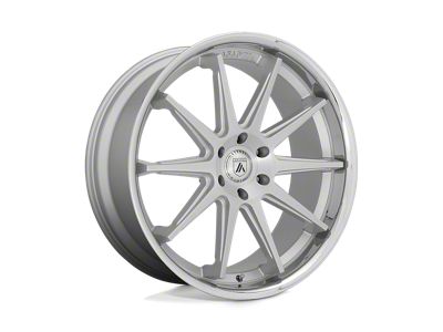 Asanti Emperor Brushed Silver with Chrome Lip 6-Lug Wheel; 24x10; 15mm Offset (21-24 Bronco, Excluding Raptor)