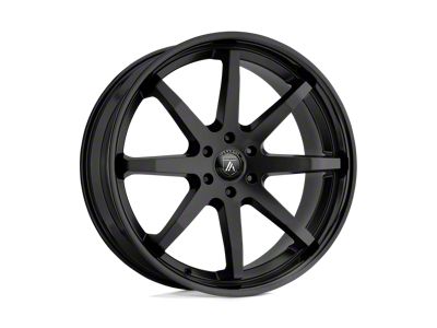 Asanti Kaiser Satin Black with Gloss Black Lip 6-Lug Wheel; 24x10; 30mm Offset (22-24 Bronco Raptor)