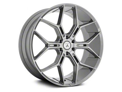 Asanti Monarch Truck Titanium Brushed 6-Lug Wheel; 22x9.5; 38mm Offset (21-24 Bronco, Excluding Raptor)