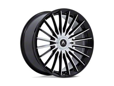 Asanti Viceroy Gloss Black with Machined Face Wheel; 22x10.5; 45mm Offset (21-25 Bronco Sport)