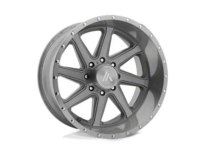 Asanti Windmill Titanium Brushed 6-Lug Wheel; 20x12; -40mm Offset (22-24 Bronco Raptor)