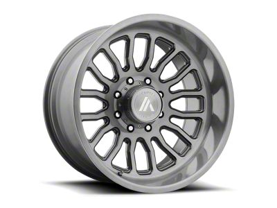 Asanti Workhorse Titanium Brushed 6-Lug Wheel; 22x10; -20mm Offset (22-24 Bronco Raptor)