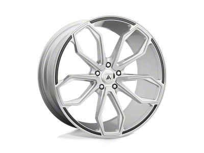 Asanti Athena Brushed Silver Wheel; 20x10; 40mm Offset (84-01 Jeep Cherokee XJ)