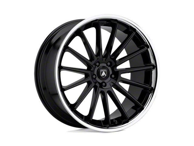 Asanti Beta Gloss Black with Chrome Lip Wheel; 20x10.5 (84-01 Jeep Cherokee XJ)