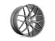 Asanti Dynasty Titanium Brushed Wheel; 22x9; 32mm Offset (84-01 Jeep Cherokee XJ)