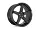 Asanti Regal Satin Black with Gloss Black Lip Wheel; 20x10.5; 38mm Offset (84-01 Jeep Cherokee XJ)