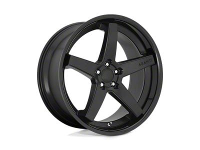 Asanti Regal Satin Black with Gloss Black Lip Wheel; 20x9; 35mm Offset (84-01 Jeep Cherokee XJ)