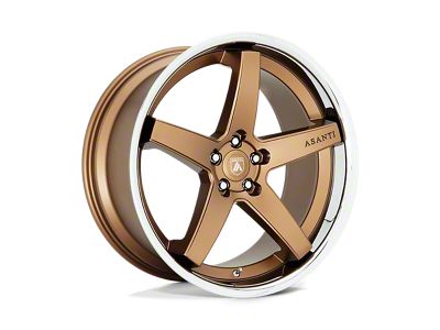 Asanti Regal Satin Bronze with Chrome Lip Wheel; 20x10.5 (84-01 Jeep Cherokee XJ)